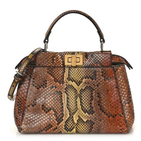 fendi peekaboo price mini|fendi peekaboo snakeskin.